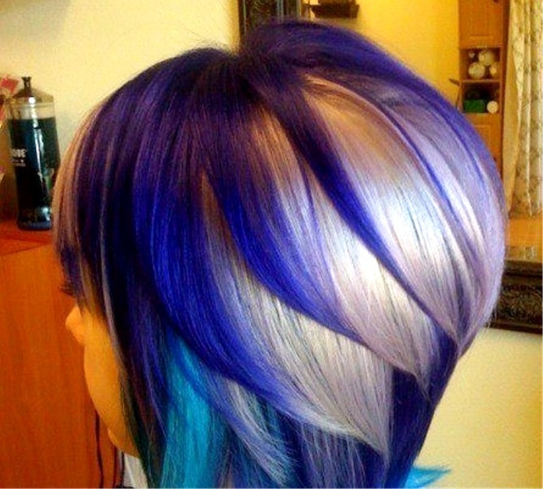 Черно синее окрашивание