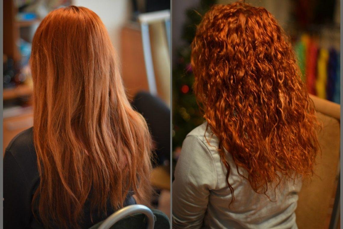 Химическая завивка на рыжие волосы