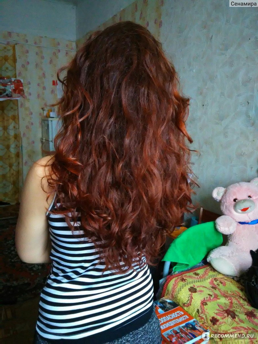 Окрашивание хной в рыжий из блонда