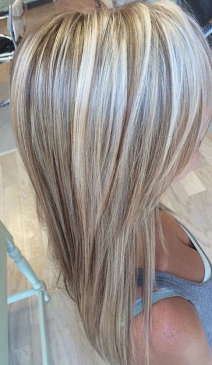 Мелирование на темно русые прямые волосы