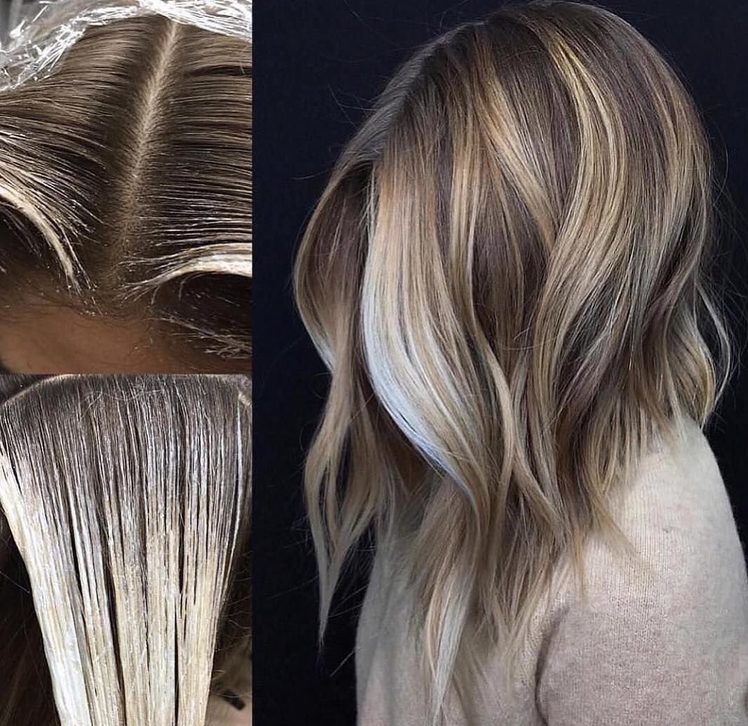 Техника балаяж блонд