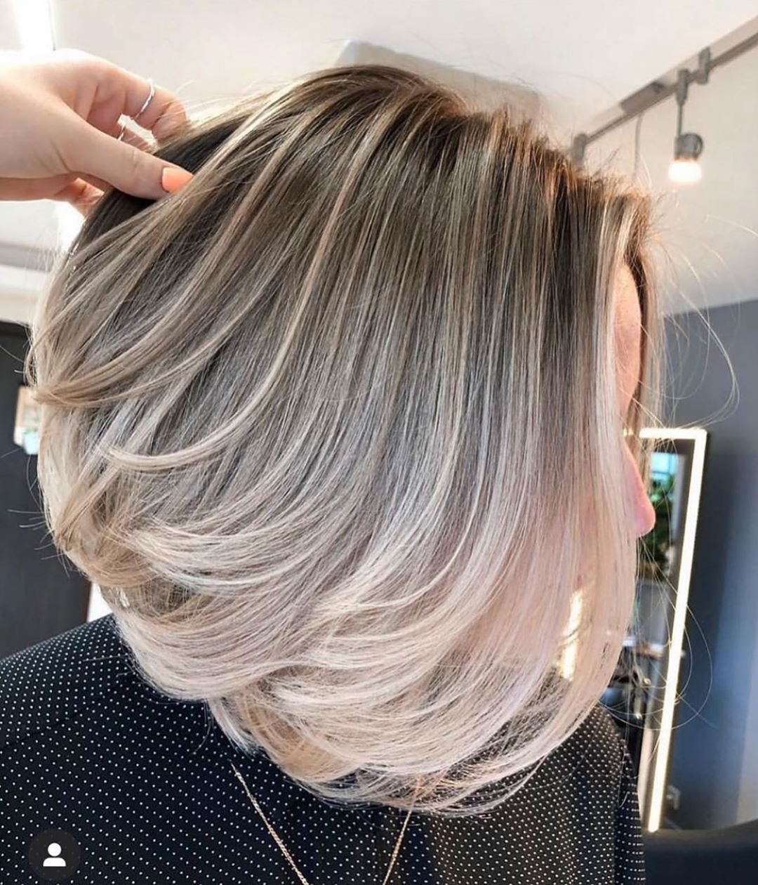 Балаяж на отросшие корни