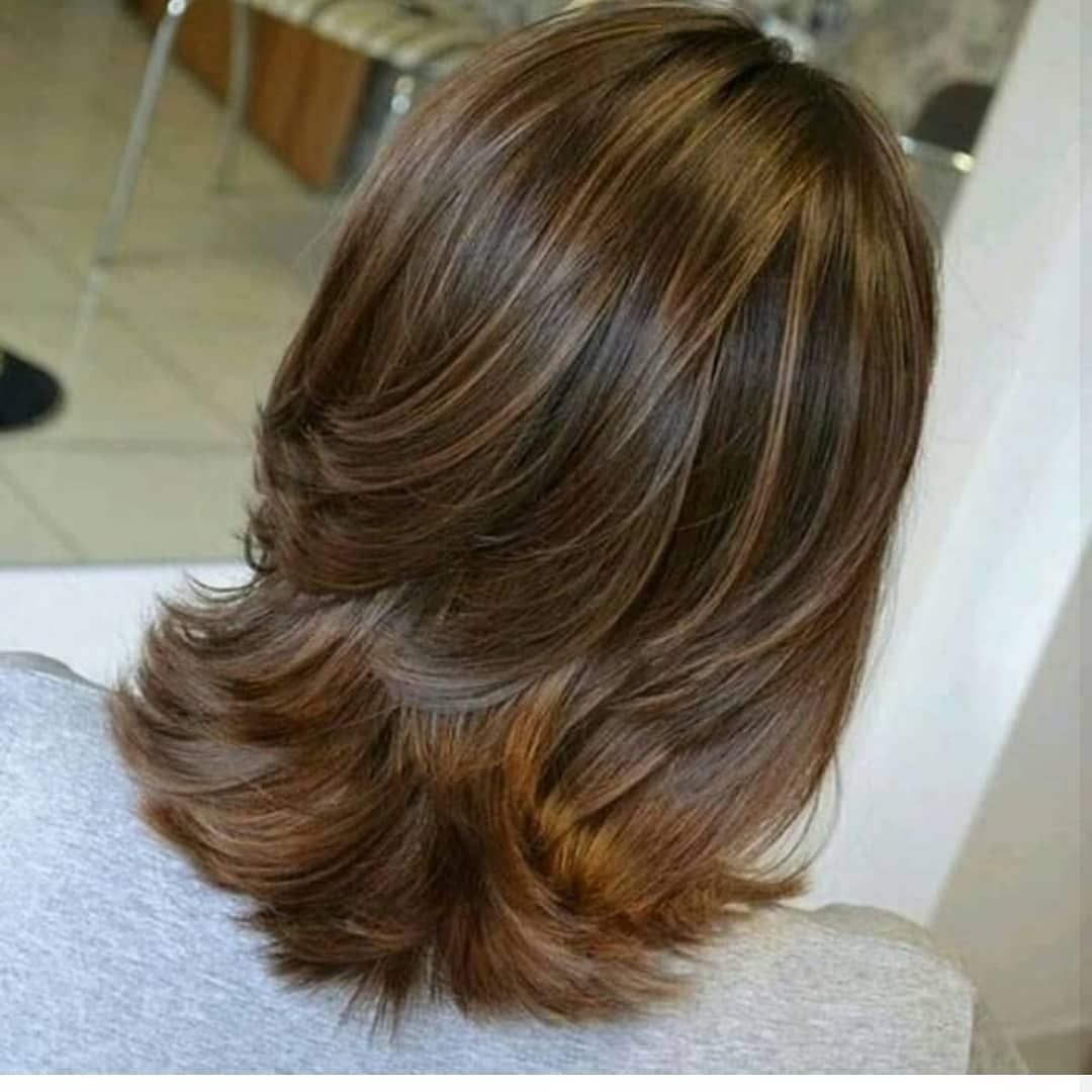 Колорирование на темные волосы Каскад