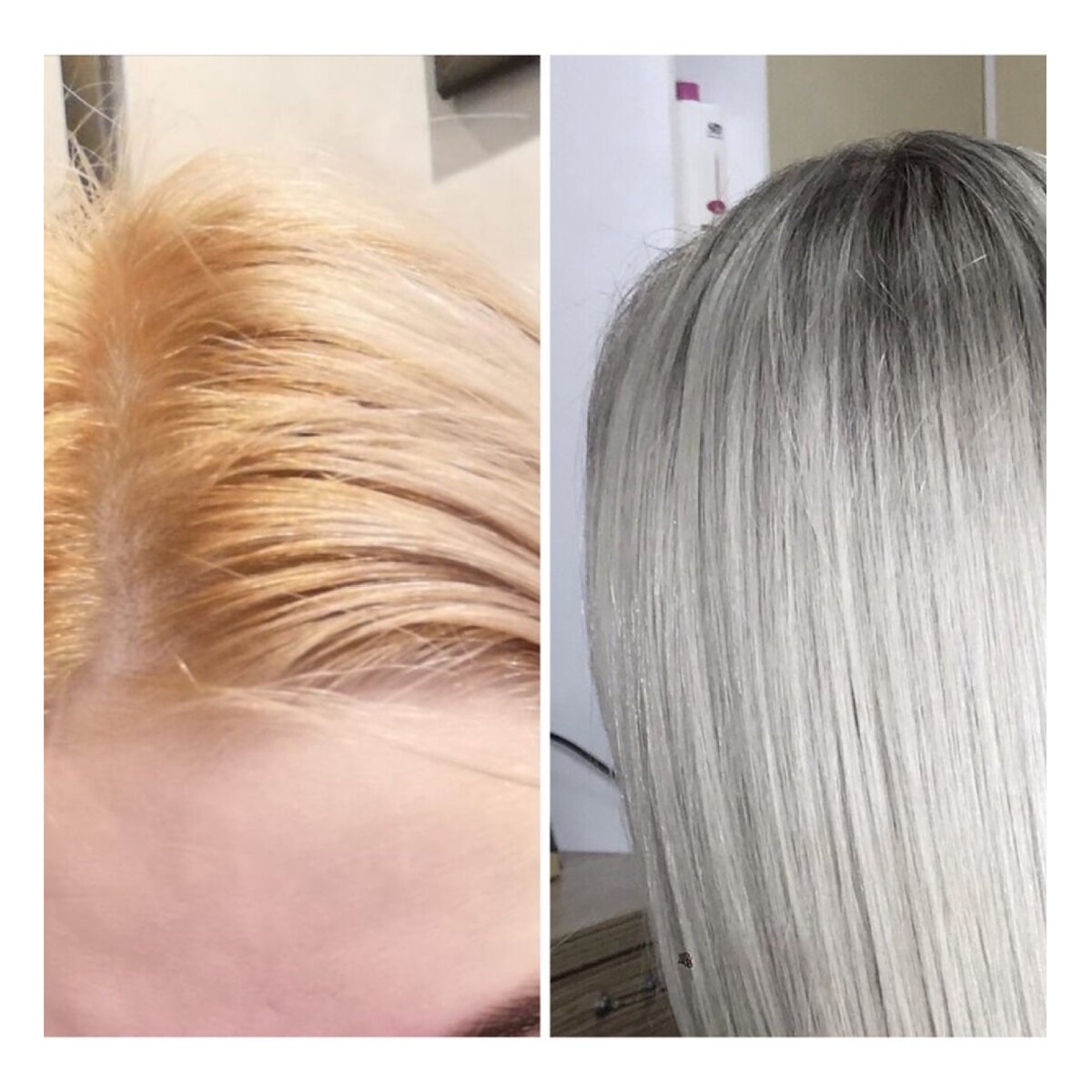 Тонирование блонда без осветления корней