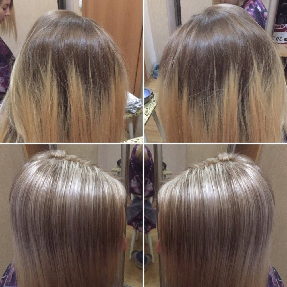 Мелирование с тонированием