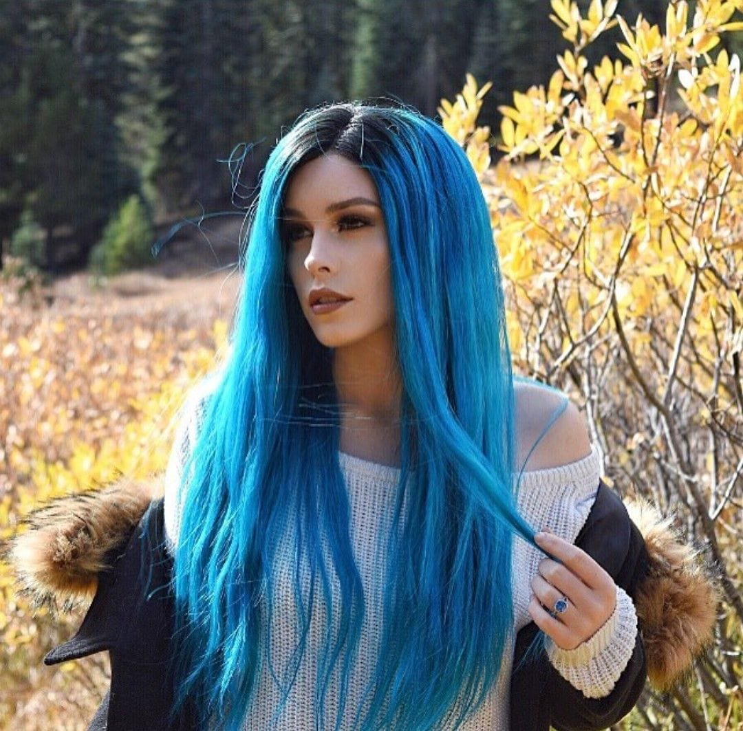 Lauren Calaway Blue hair