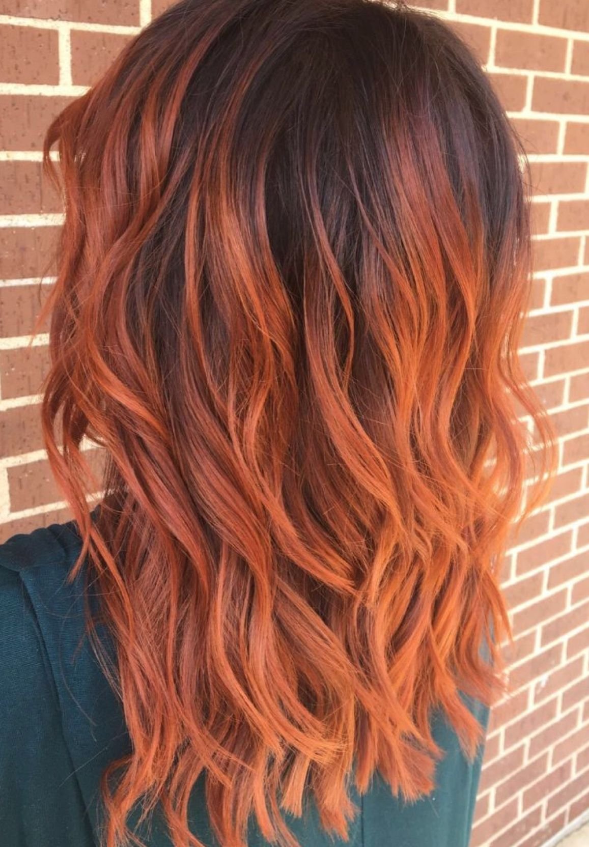 Рыжий балаяж