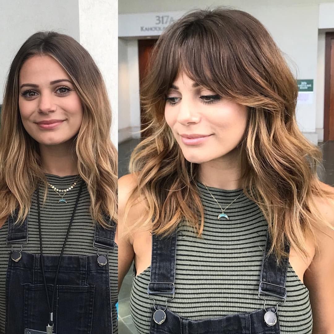 Шатуш на волосы с челкой