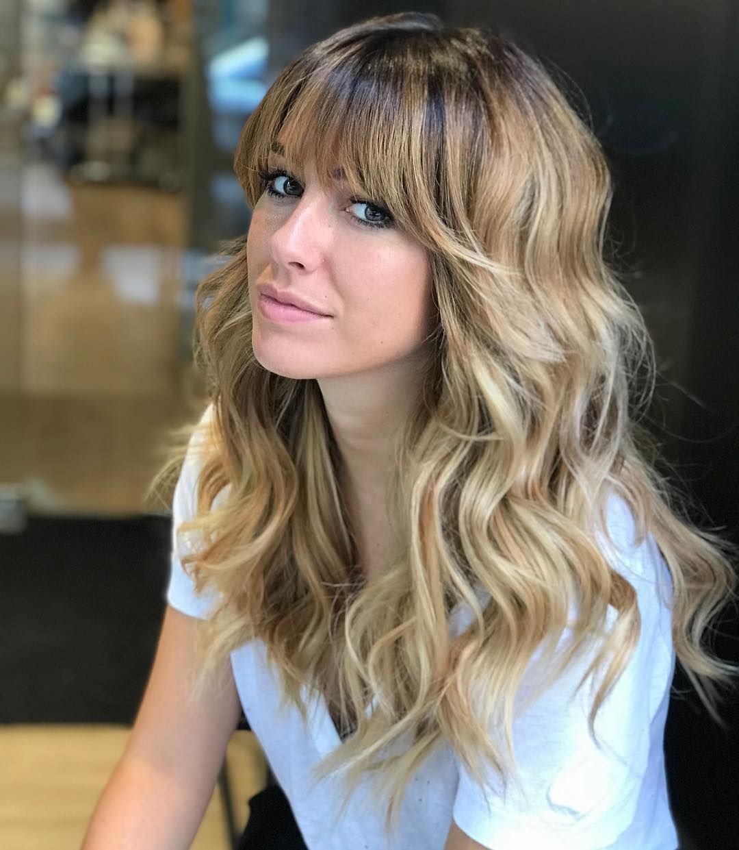 Балаяж с челкой