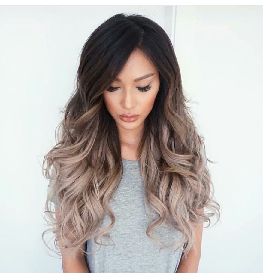 Омбре холодные оттенки