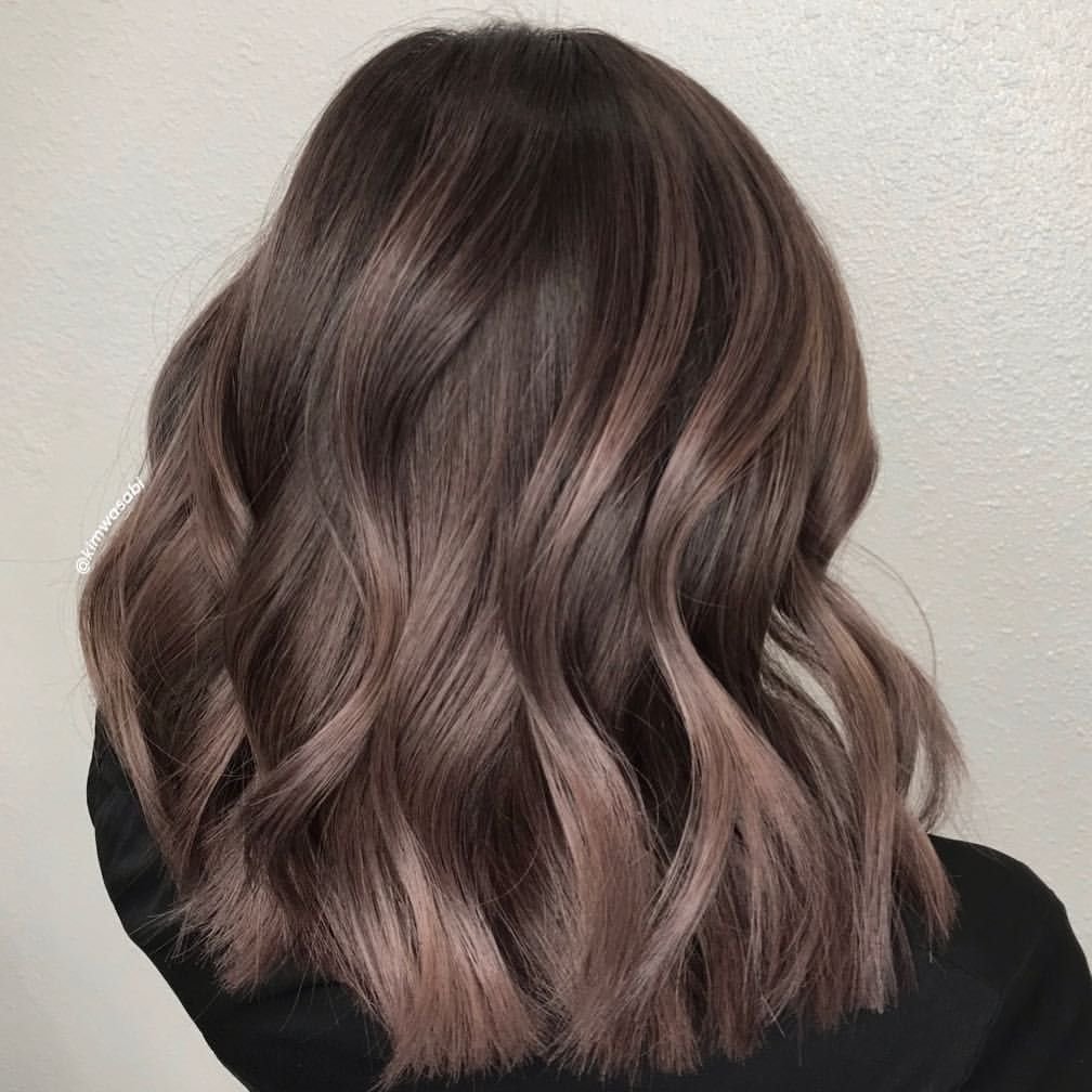 Каштановые волосы с пепельным оттенком