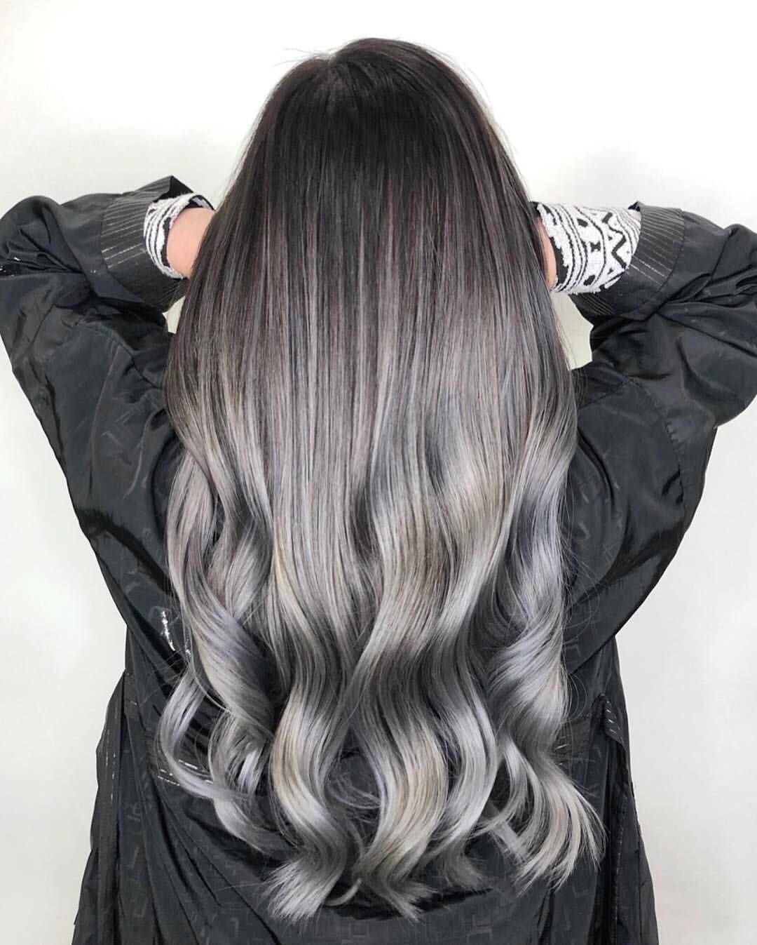 Шатуш балаяж пепельный