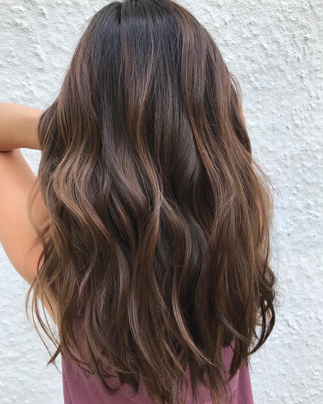 Балаяж шоколад и карамель