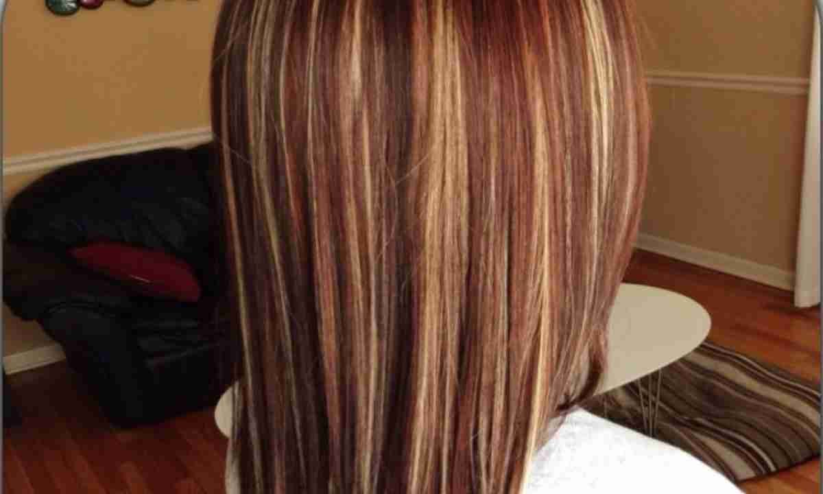 Окрашивание балаяж на темные волосы средней