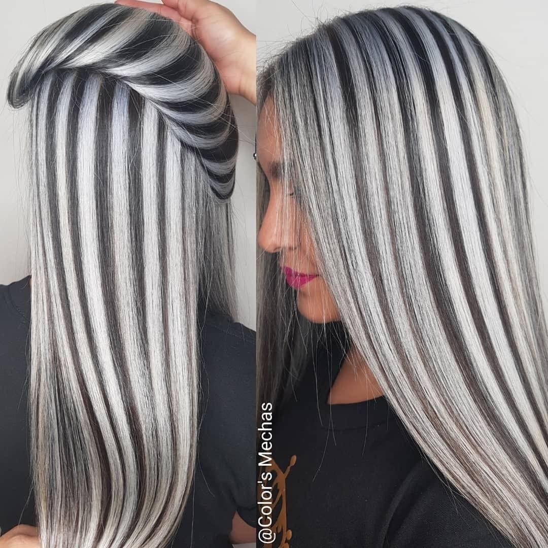 Мелирование Зебра