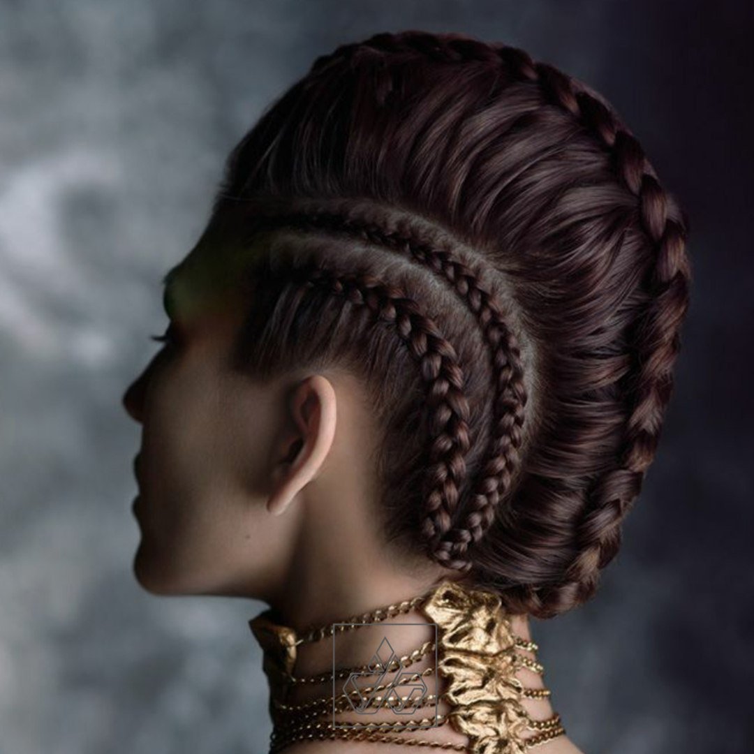 Прически в авангардном стиле с косами