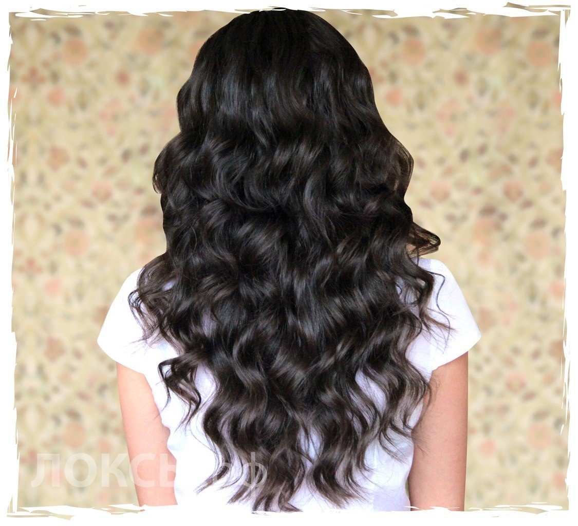 Кудри на темные волосы