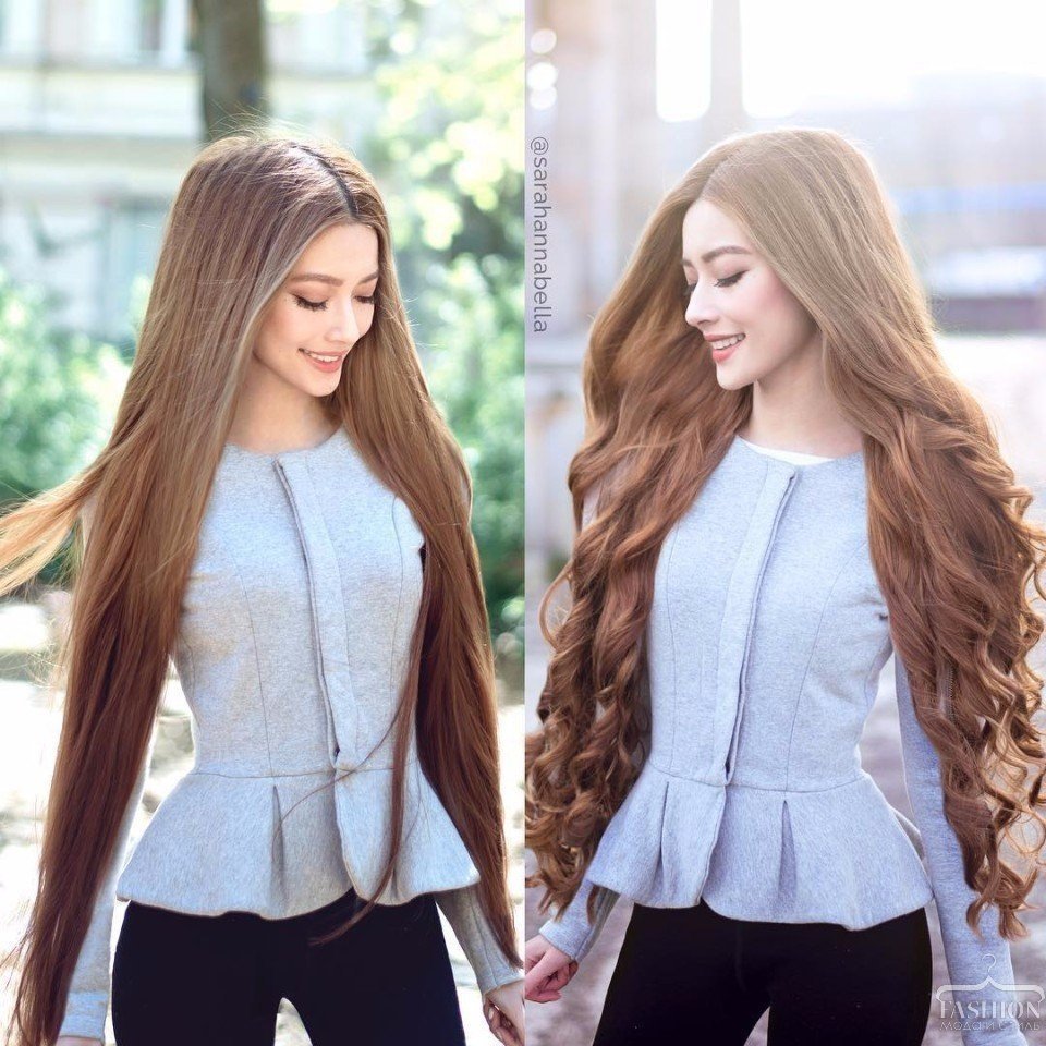 Стрижка на волосы до попы