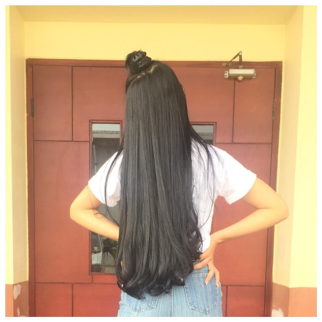 Срез на длинных волосах