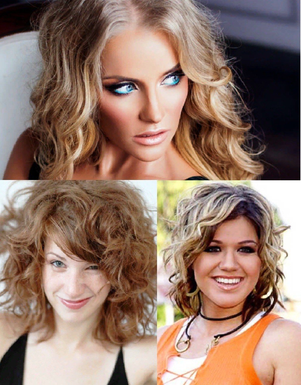 Лёгкая завивка на средние волосы