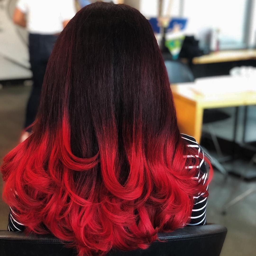 Балаяж красный