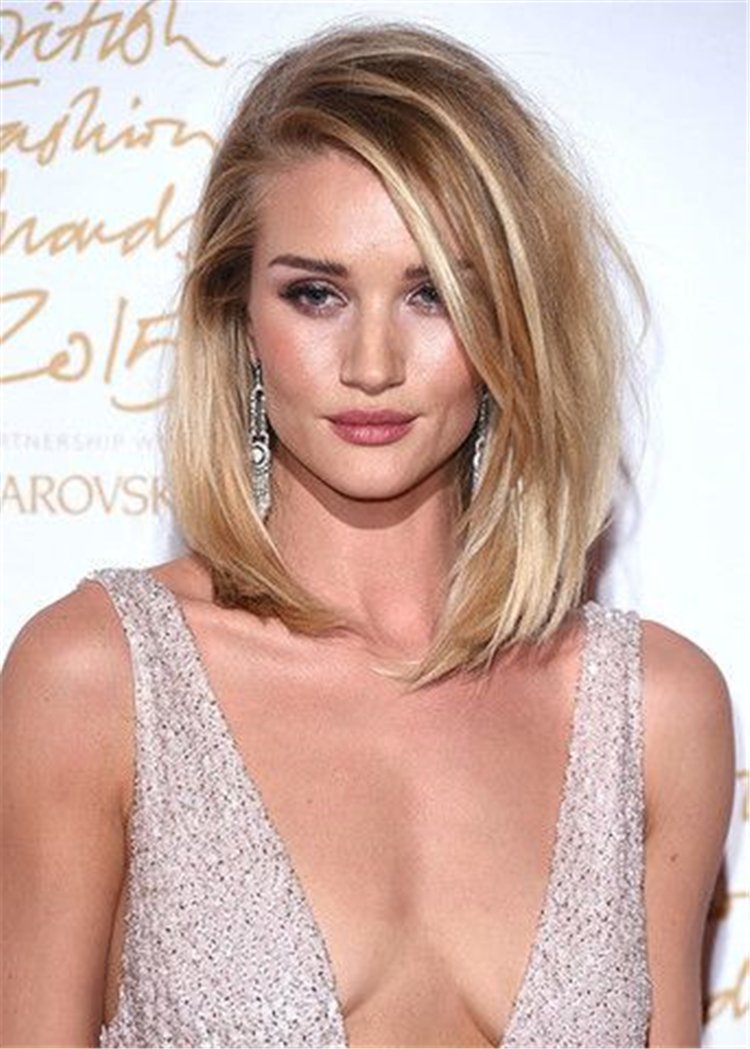 Роузи Хантингтон-Уайтли стрижка