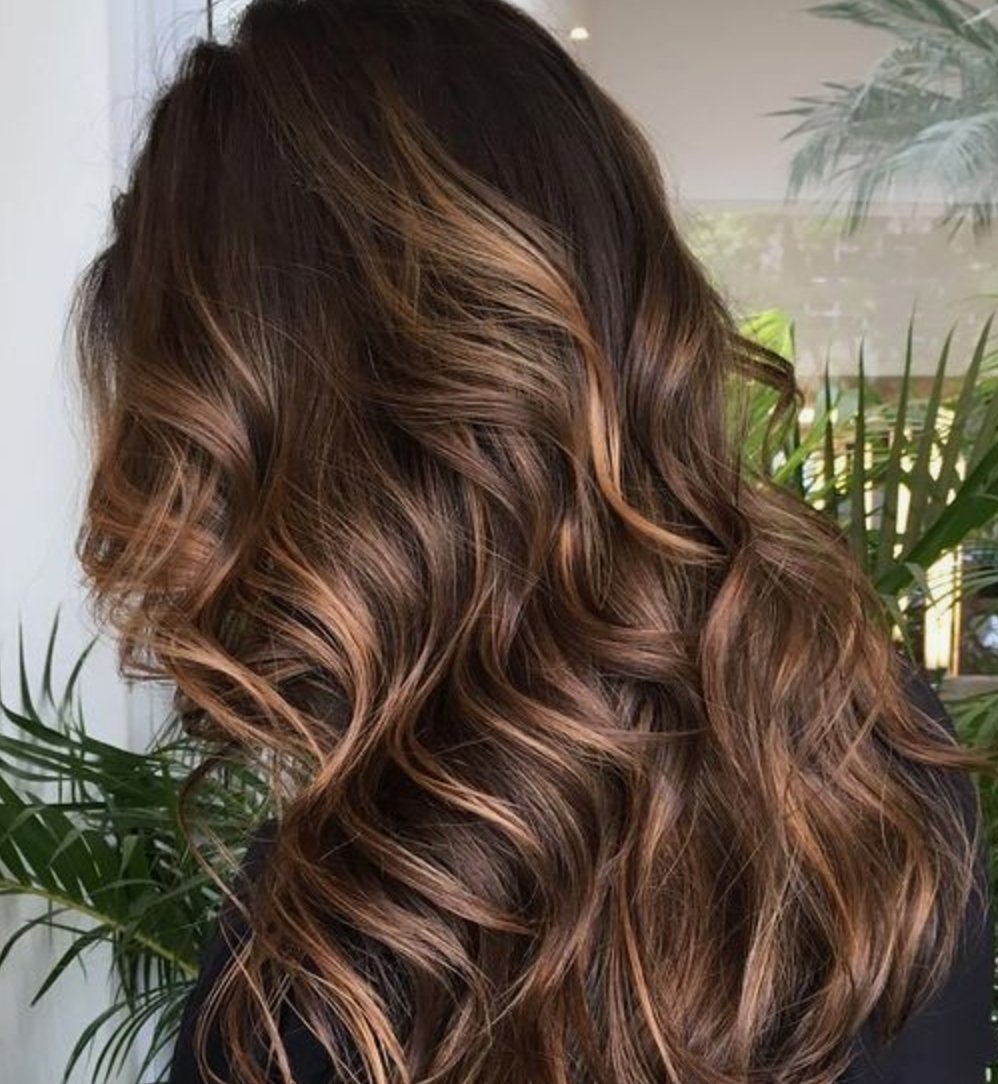 Окрашивание 2020 балаяж шоколад