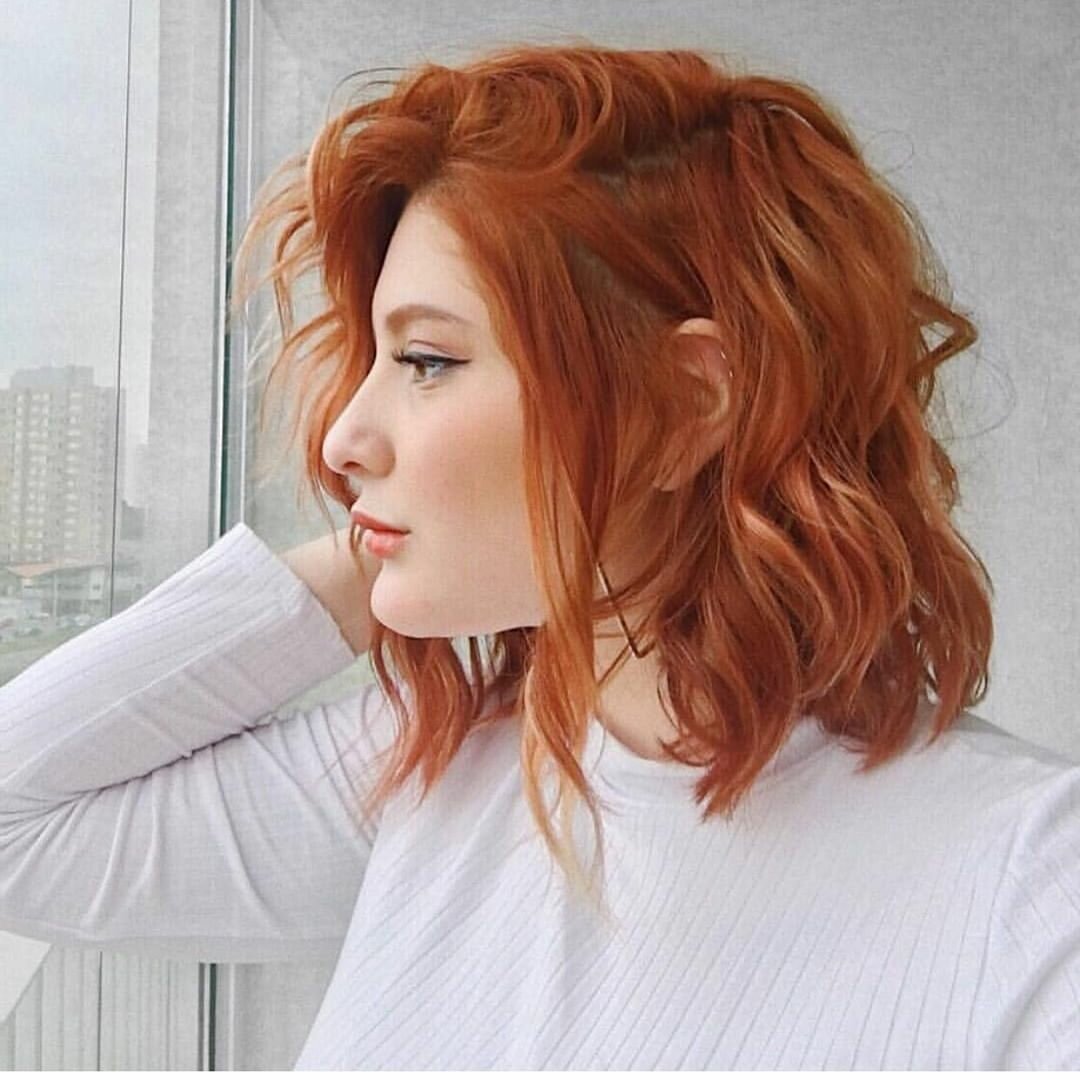 Короткие рыжие волосы