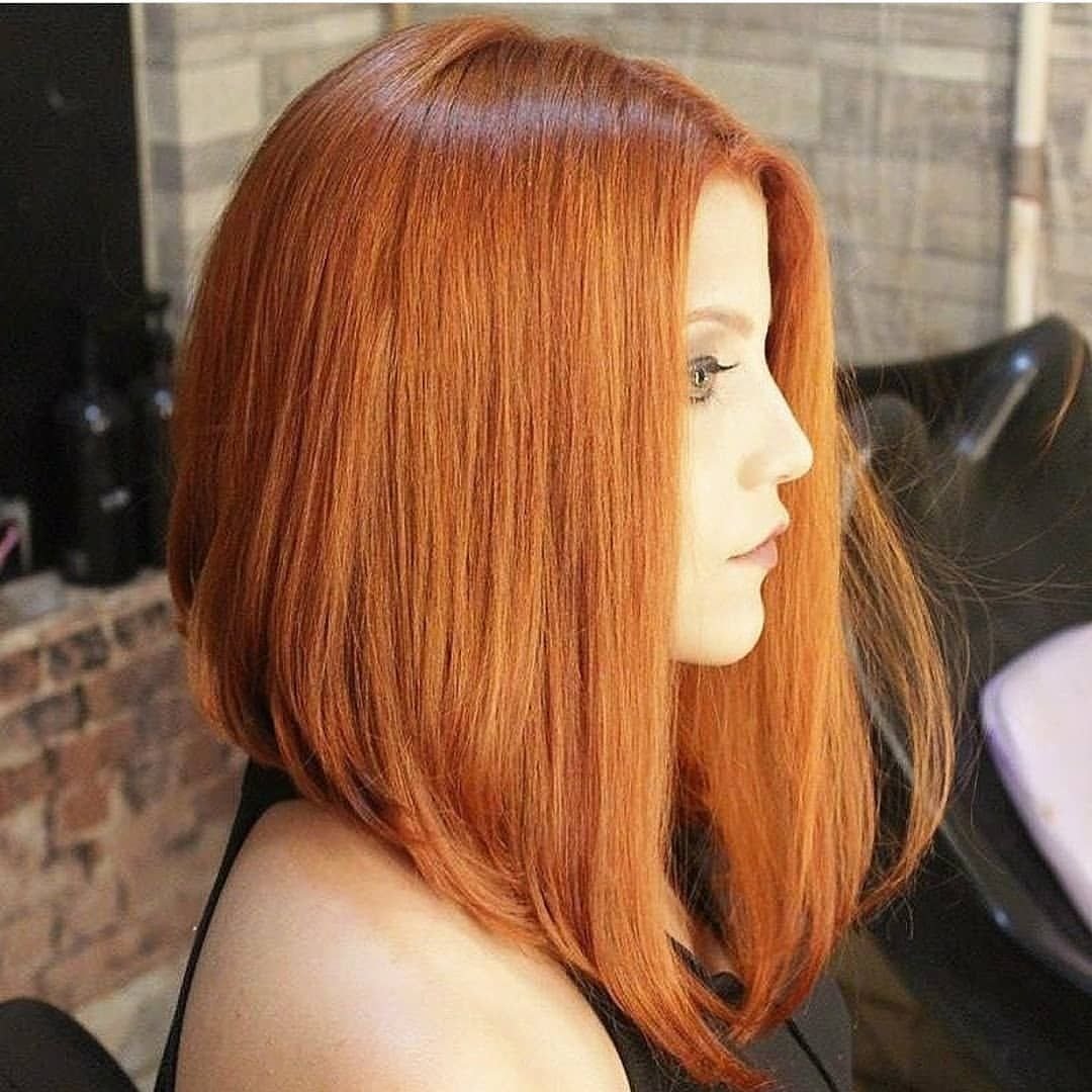 Стрижки на средние волосы для рыжих волос