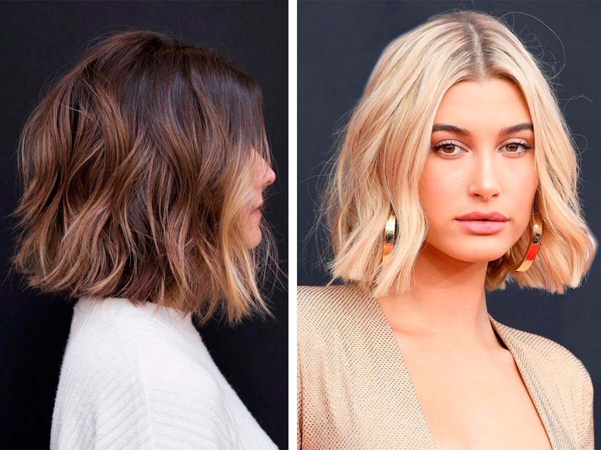 Небрежные кудри на каре