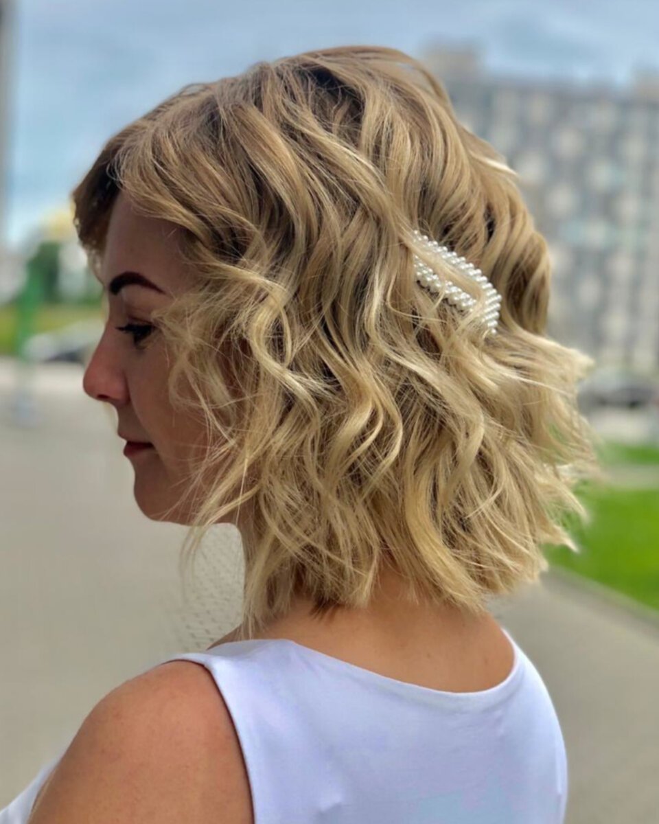 Небрежные Локоны на каре