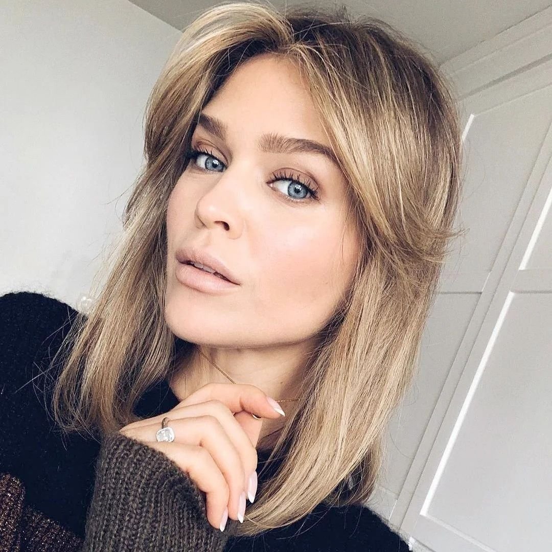 Челка шторка 2021 удлиненная