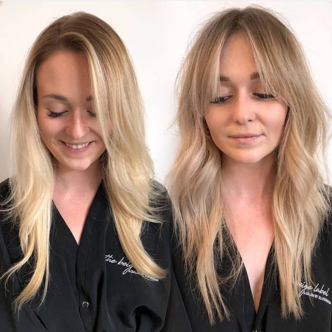 Челка Curtain Bangs