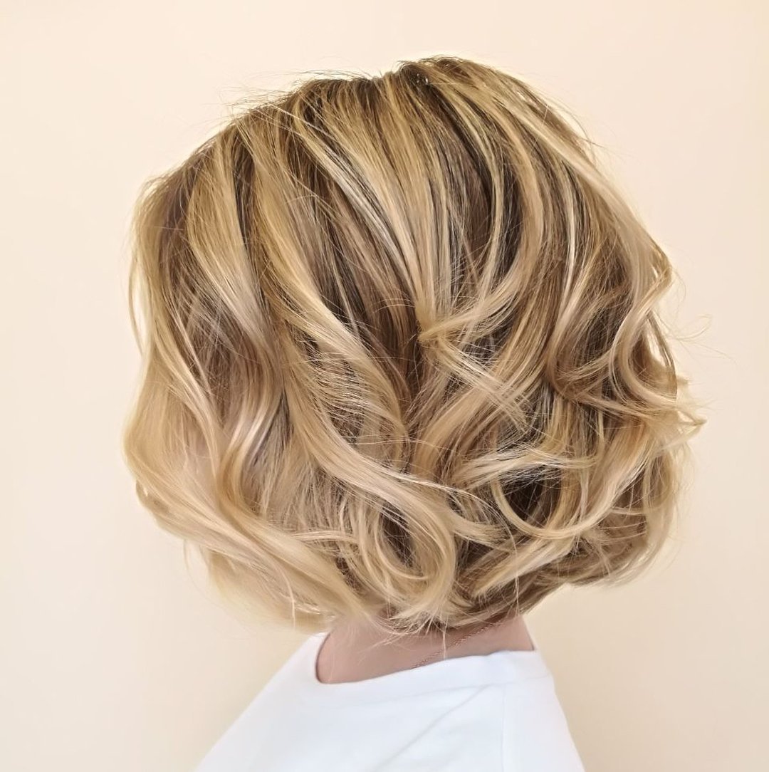 Мелирование каре кудри