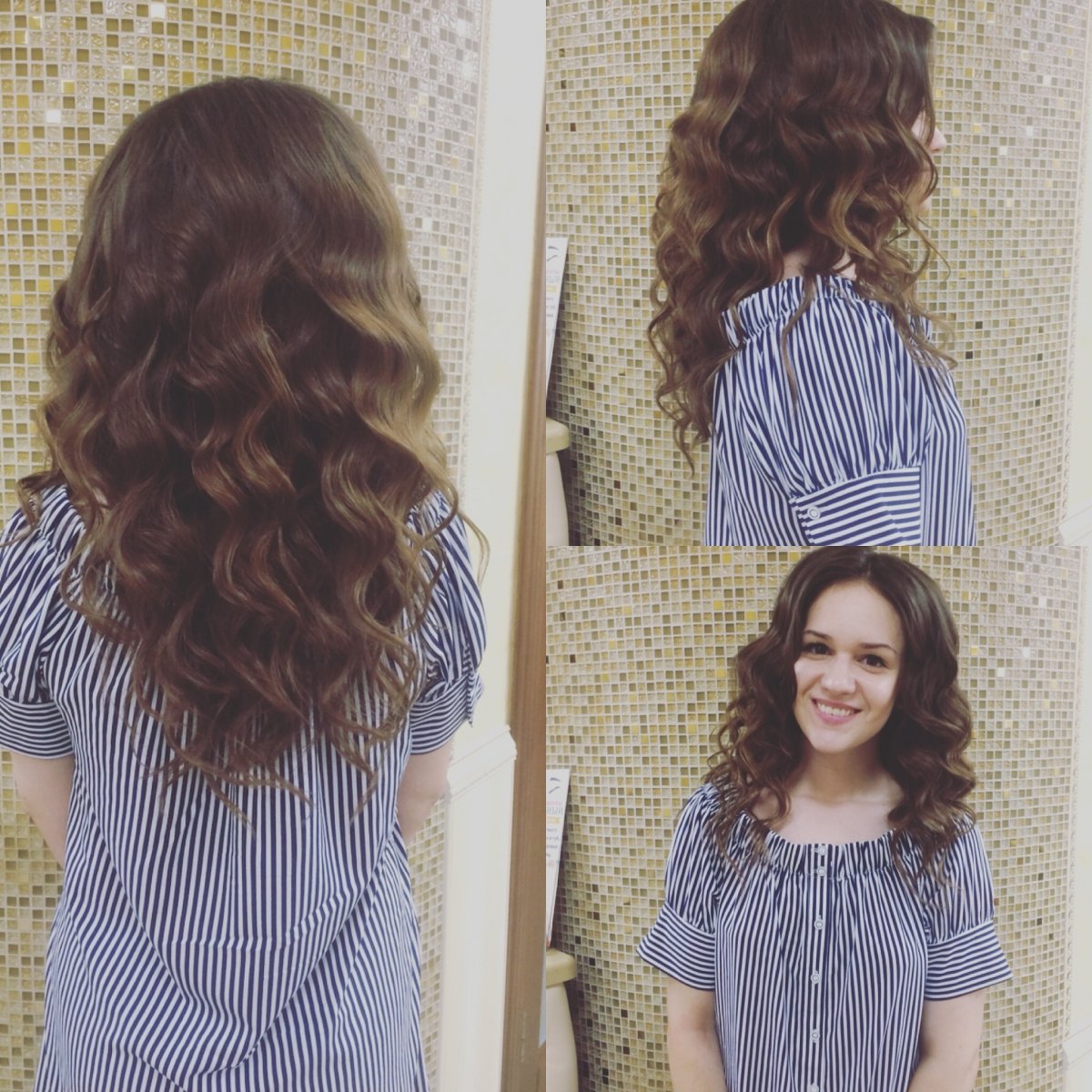 Локоны гофре крупное