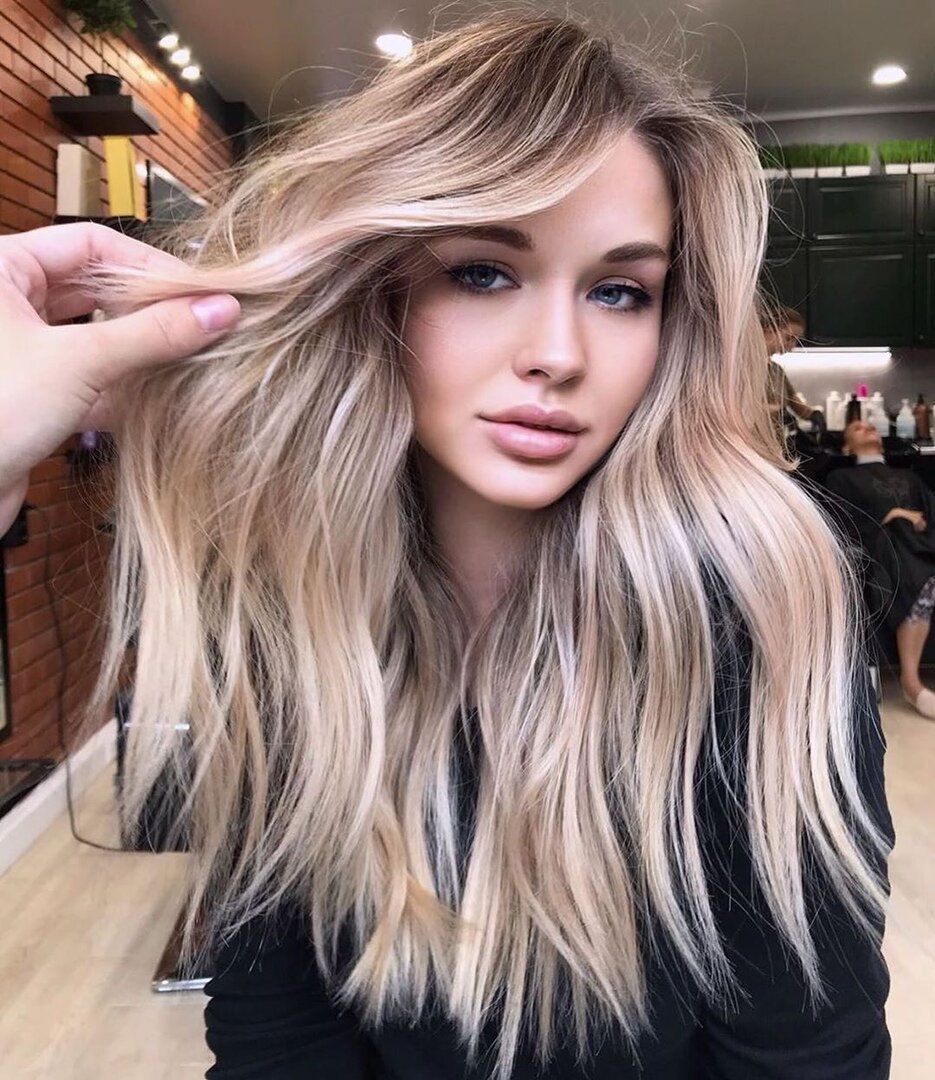 Модное окрашивание для блондинок