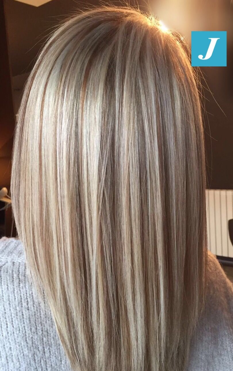 Мелкое мелирование блонд