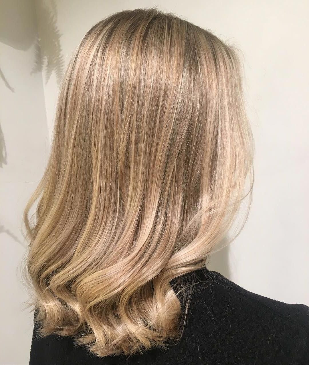 Вуальное мелирование блонд