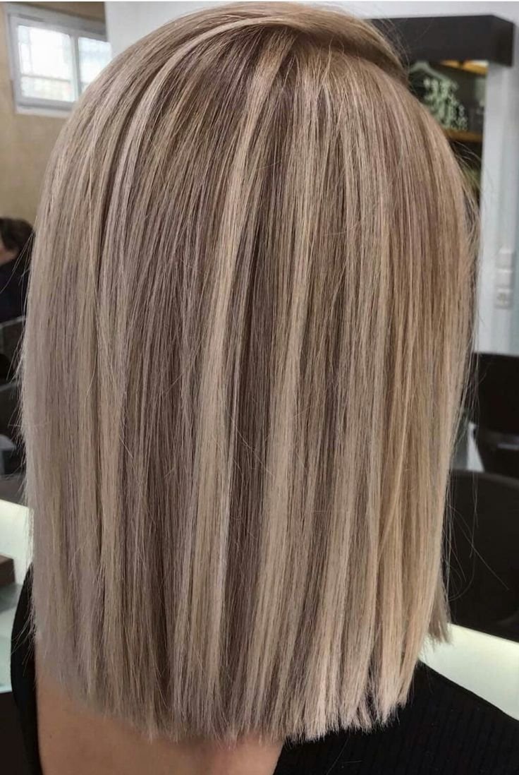 Мелкое мелирование с тонированием на русые волосы