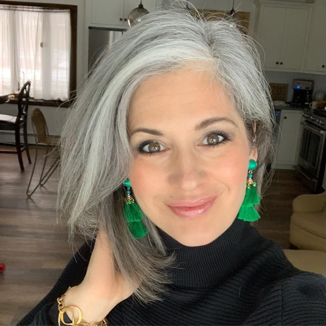 Тонирование седых волос