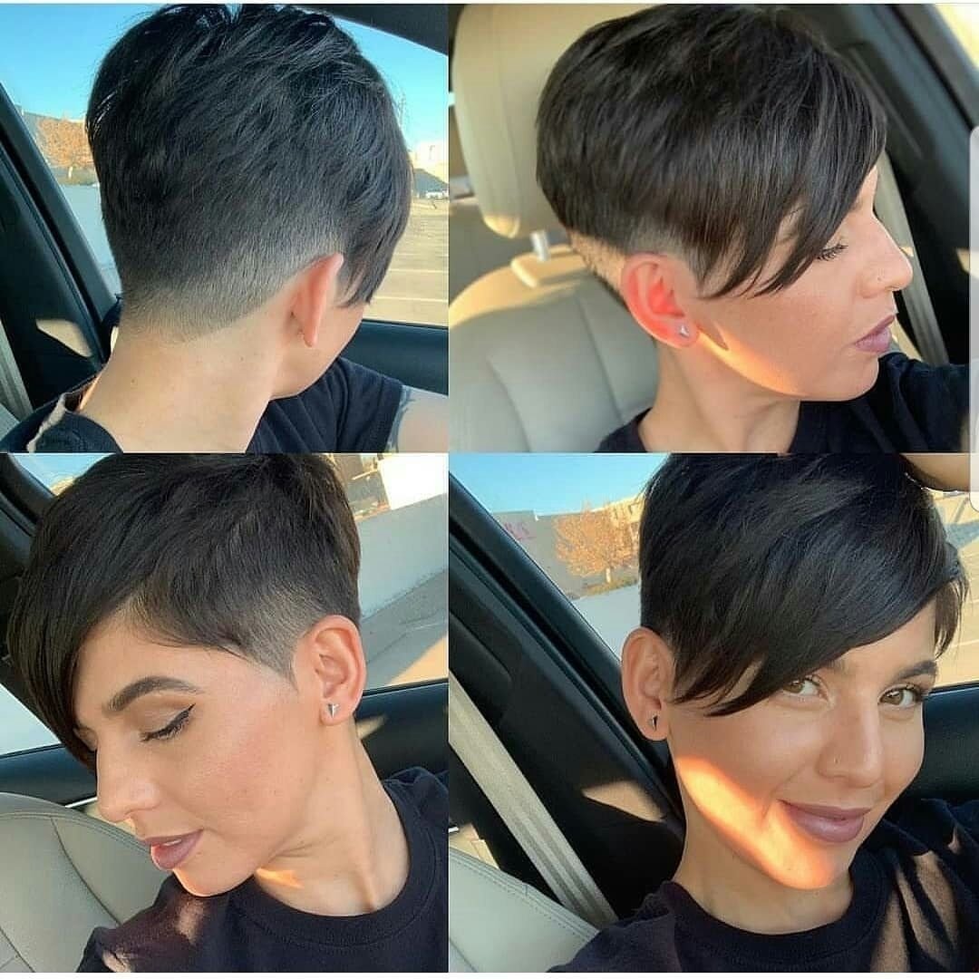 Ультракороткое Пикси вид со всех сторон