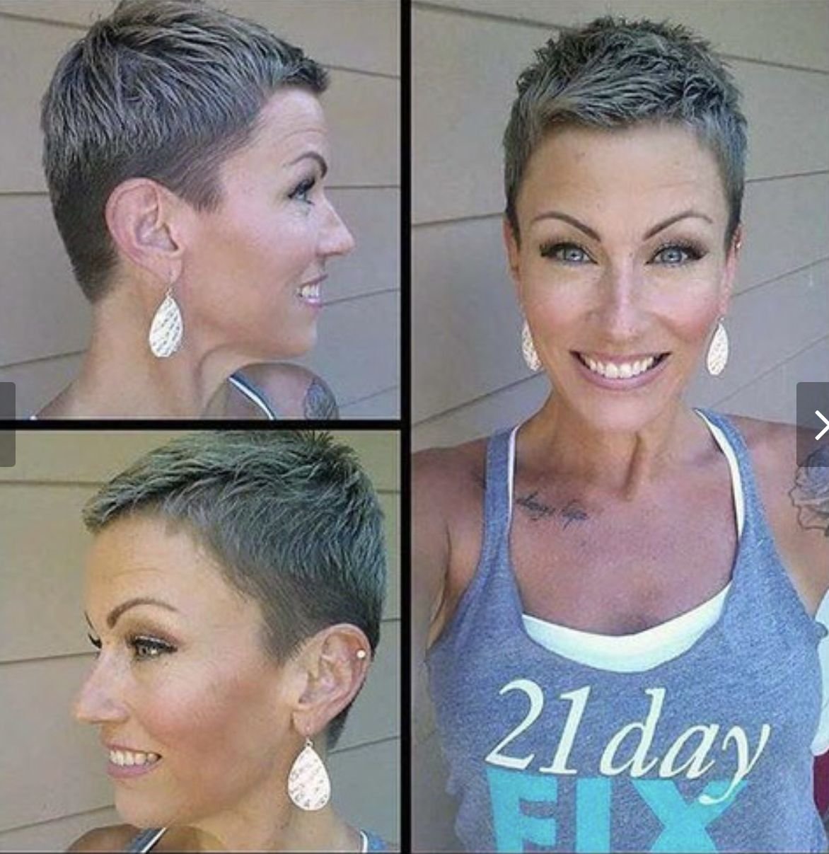 Растяжка цвета на очень короткие стрижки