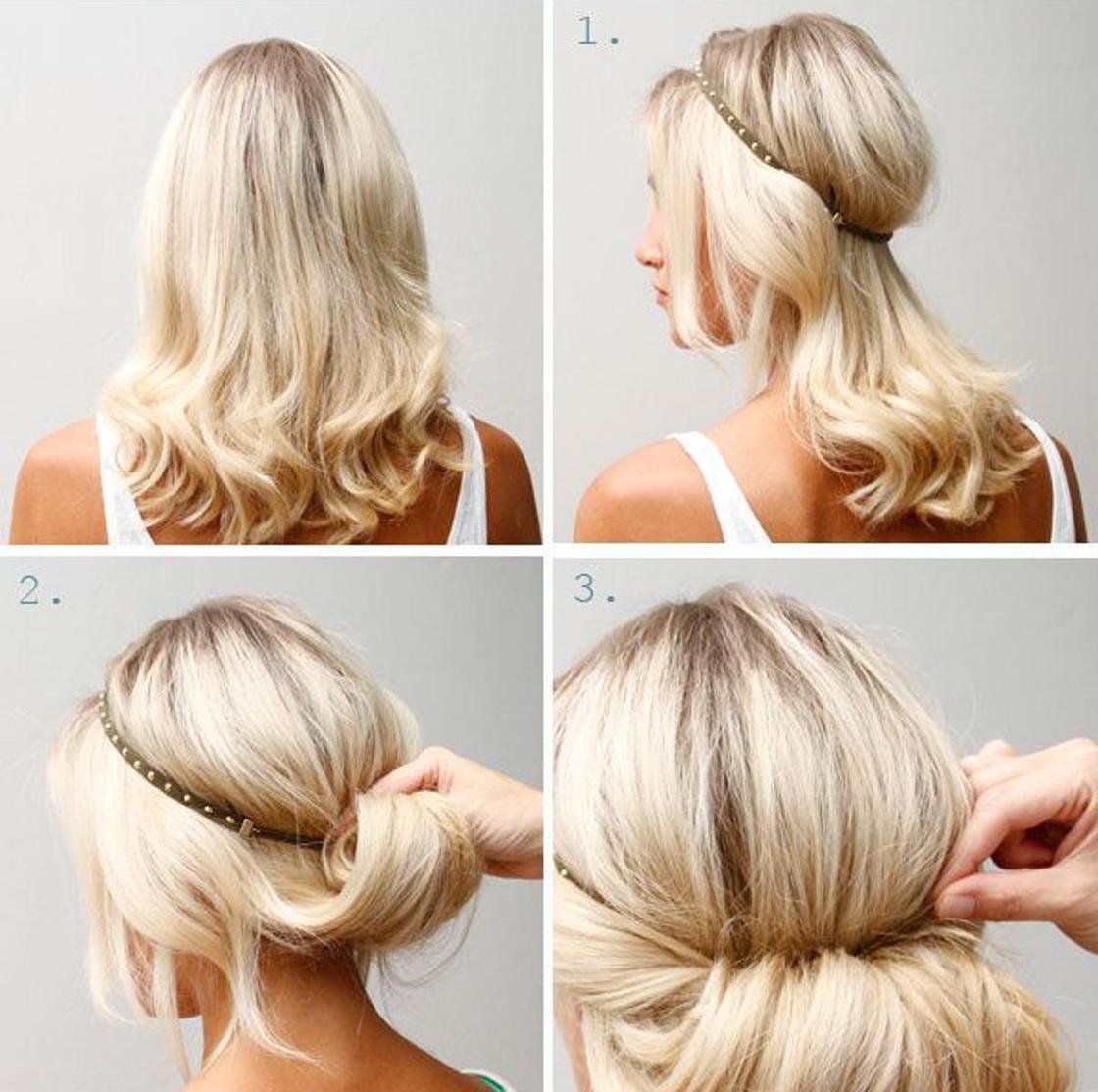 Быстрая прическа на редкие волосы