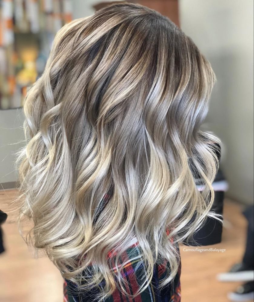 Колорирование волос на блондинку