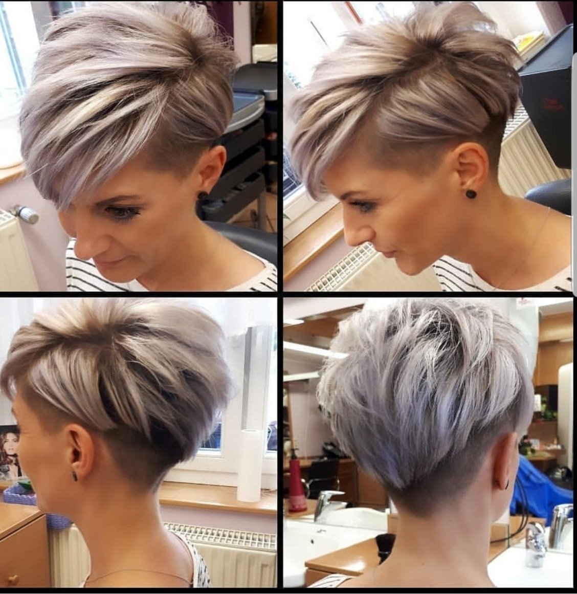 Мелирование пепельный блонд каре