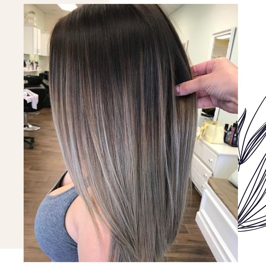 Пепельное брондирование на темные