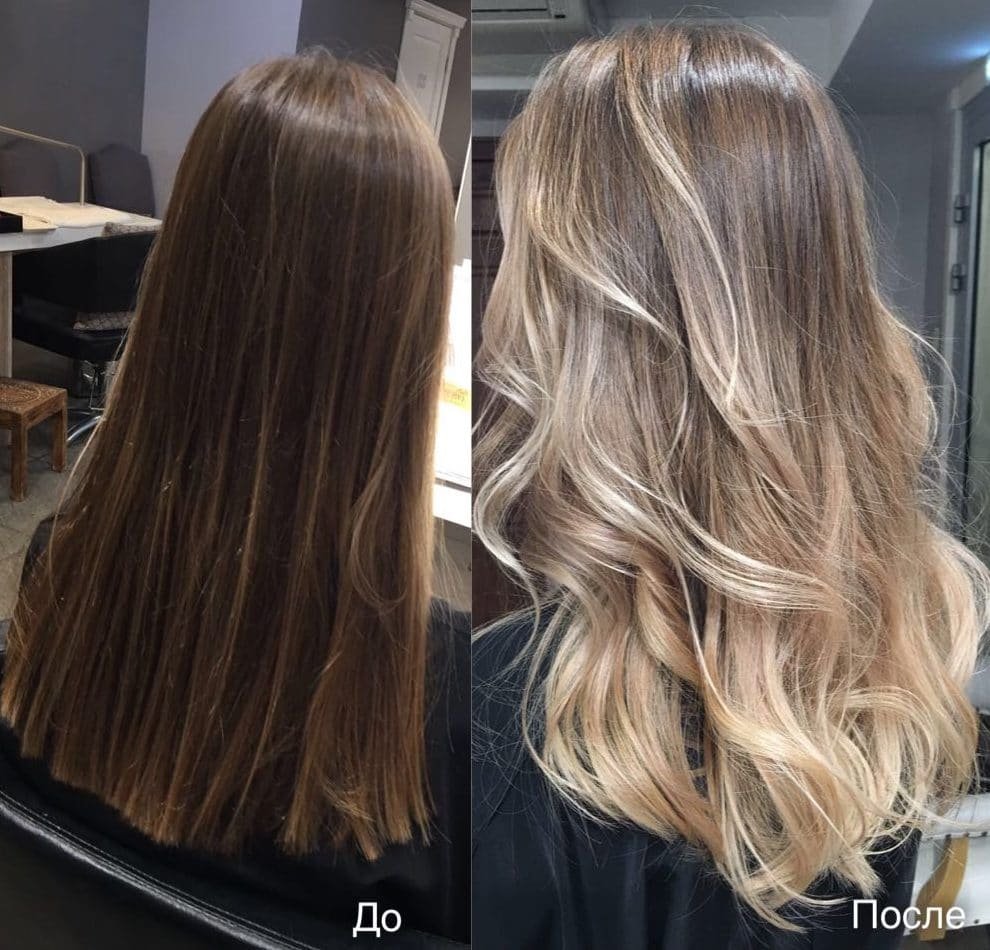 Шатуш балаяж калифорнийское мелирование