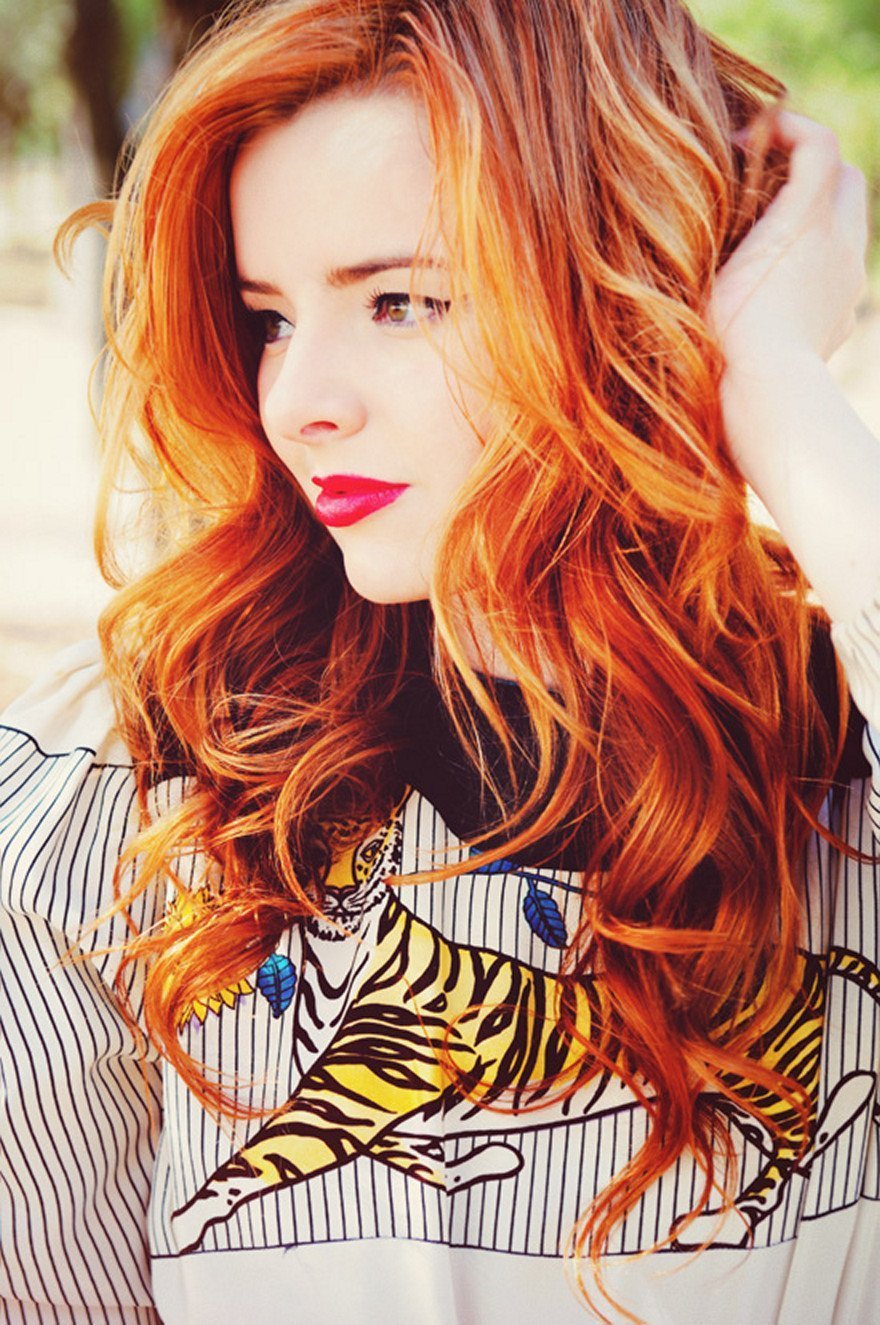 Анжела Хэир оранжевый