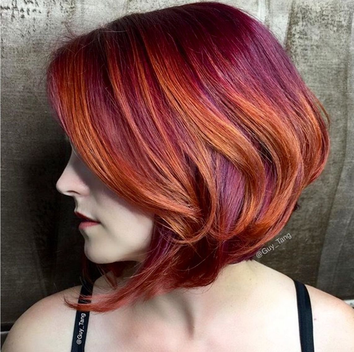 Омбре на рыжие волосы