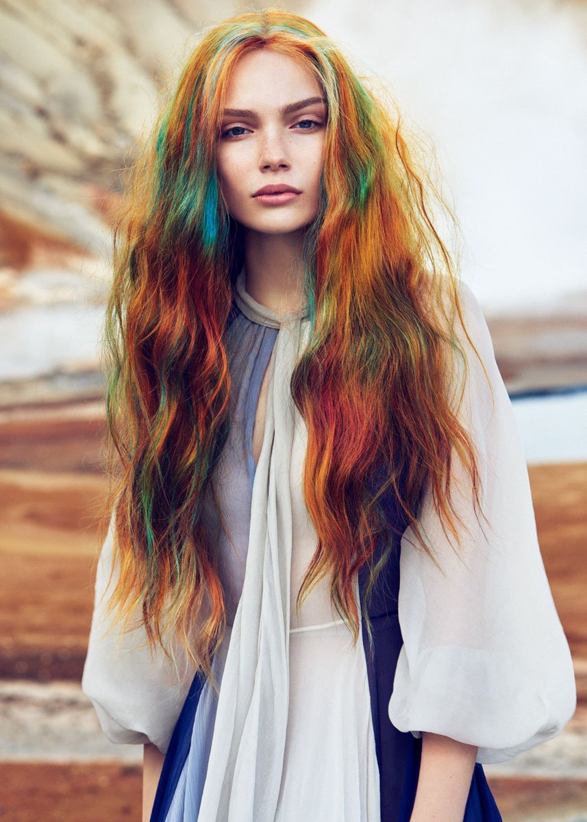 Сплит Хаир волосы рыже